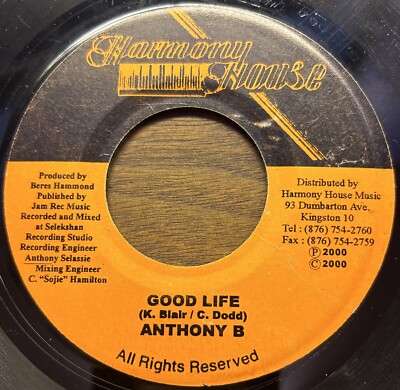 Anthony B-''Good Life''-Obscure Jamaica Reggae-Harmony House Records
