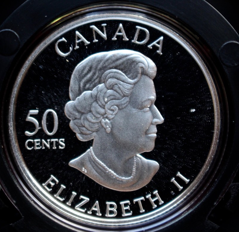 2005 CANADA 50 CENT .925 SILVER HOLOGRAM Coin - Fritillary