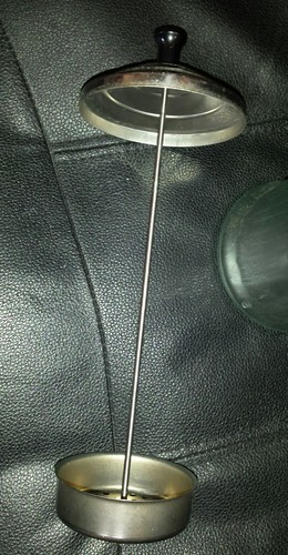 Vintage KING RESEARCH BARBICIDE Barber Shop Disinfecting GLASS JAR 11.25