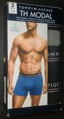 Tommy Hilfiger Men's Modal 3-Pack Trunk M (32-34)