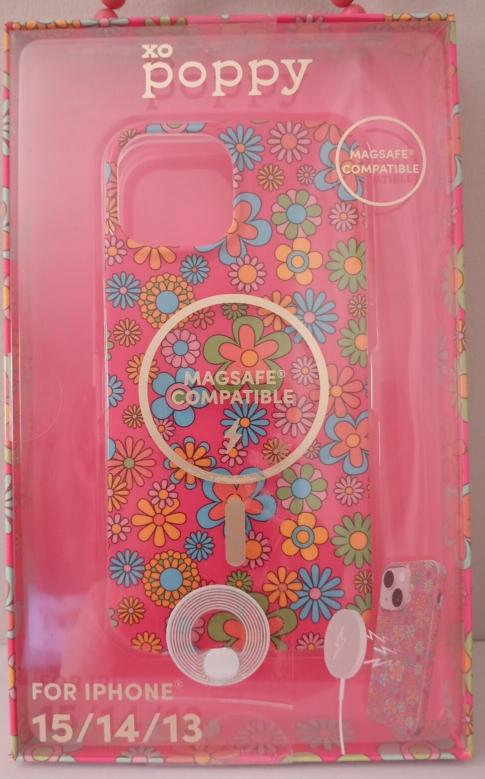 Xo POPPY FOR IPHONE 15/14/13 MagSafe Compatible Flowers NIB