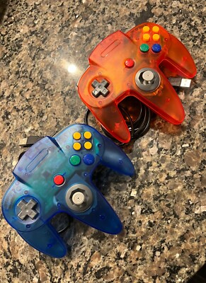 Lot of 2 USB N64 - Nintendo 64 Controllers for Computer (Perfect Condition)