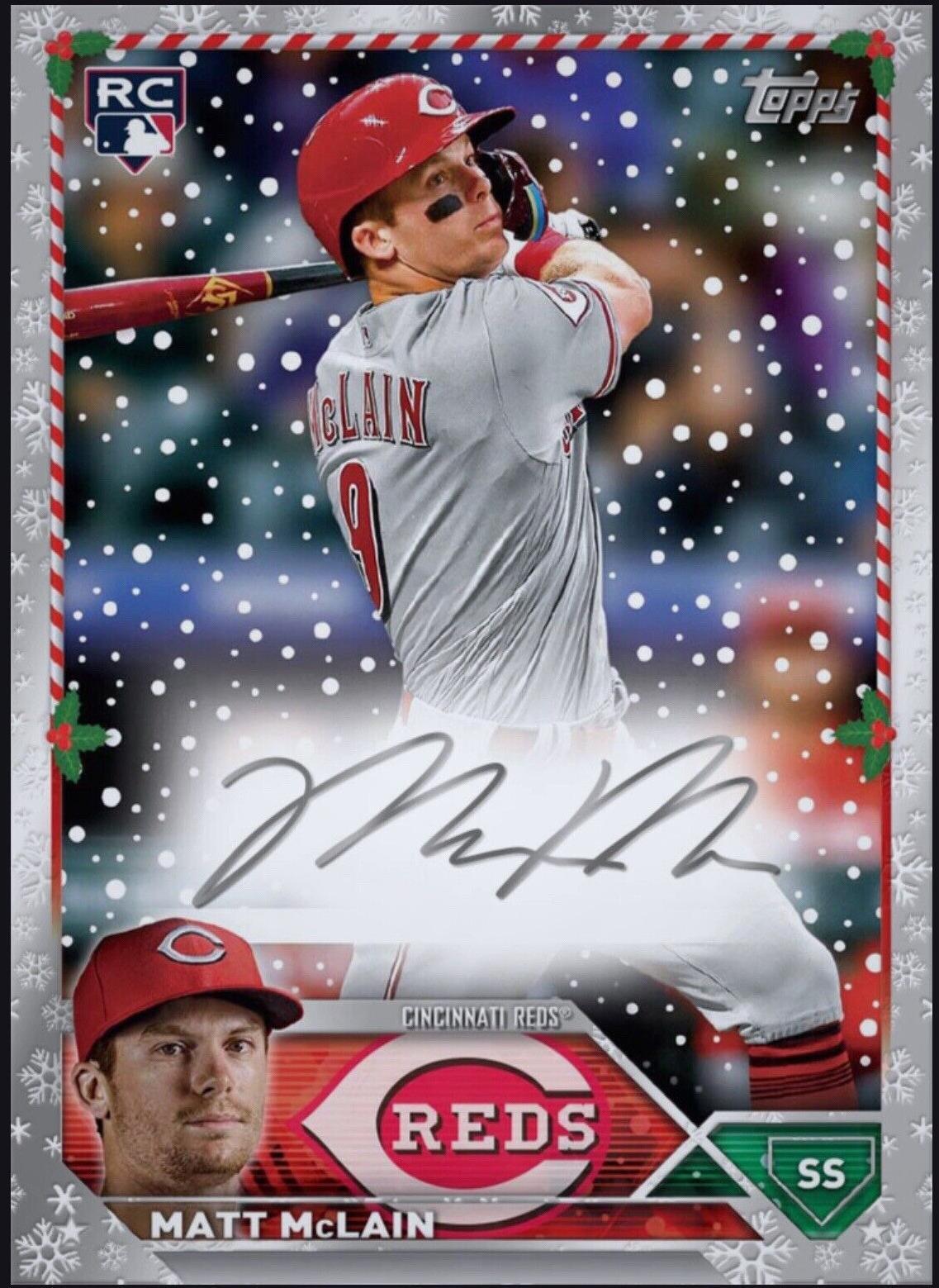 2023 Topps Holiday - Matt McLain #HAC-MM