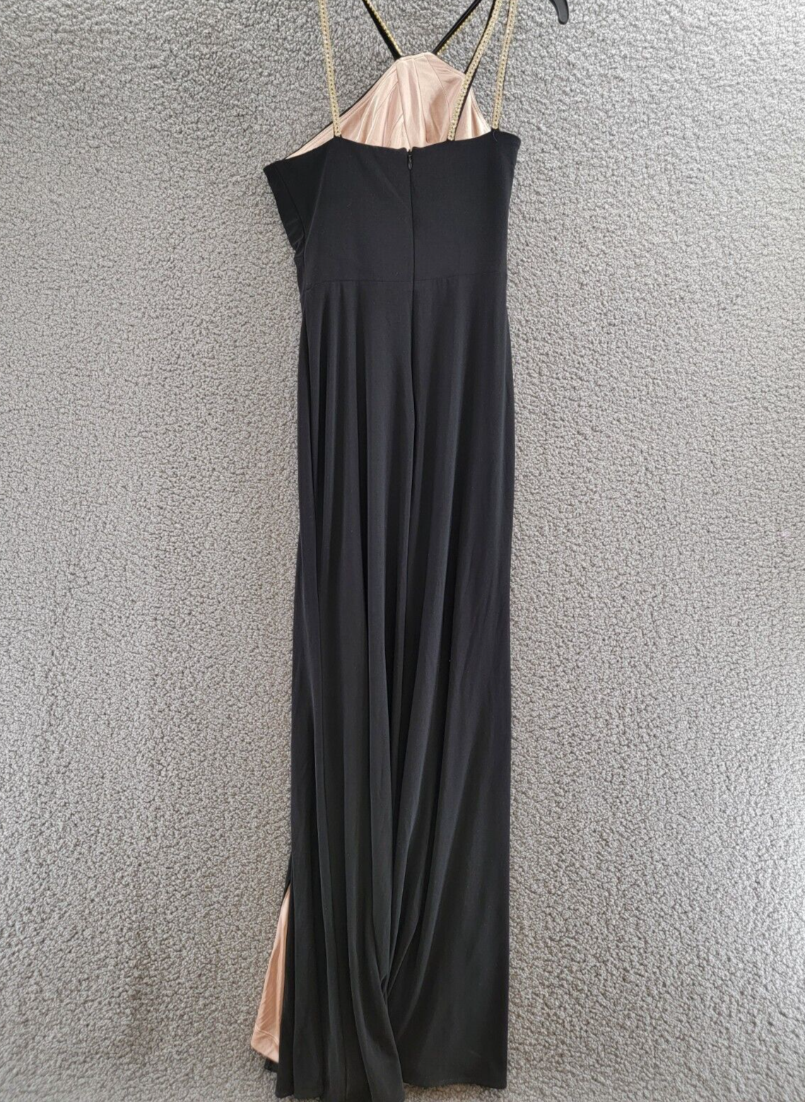 AQUA Embellished One Shoulder Dress Women's 2 Black Side Slit Back Zip Closure - Picture 9 of 18