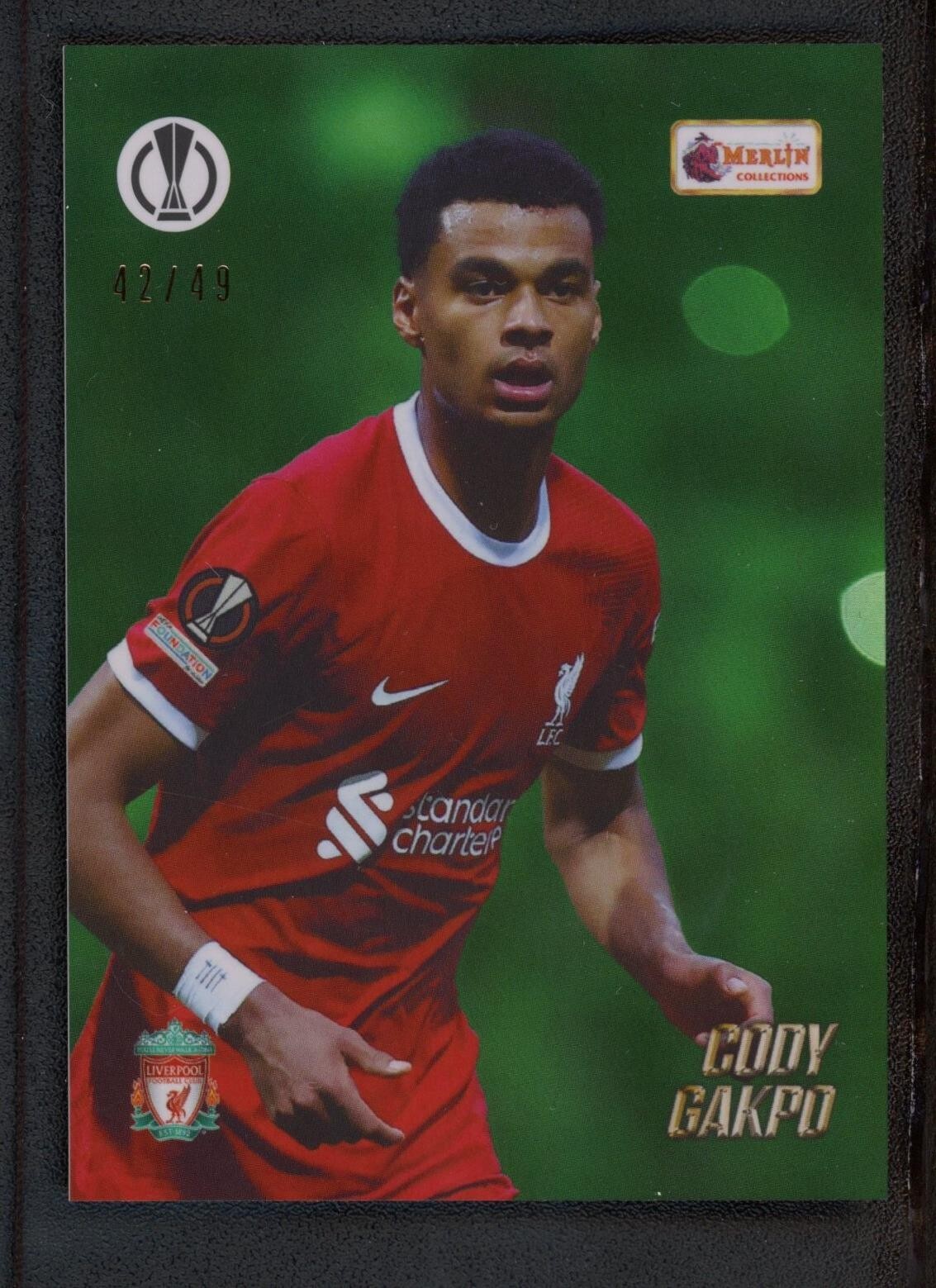 22-23 Topps Merlin CODY GAKPO 直筆サインカード 2022-23 Topps Merlin UEFA Autograph Auto Card : Cody Gakpo