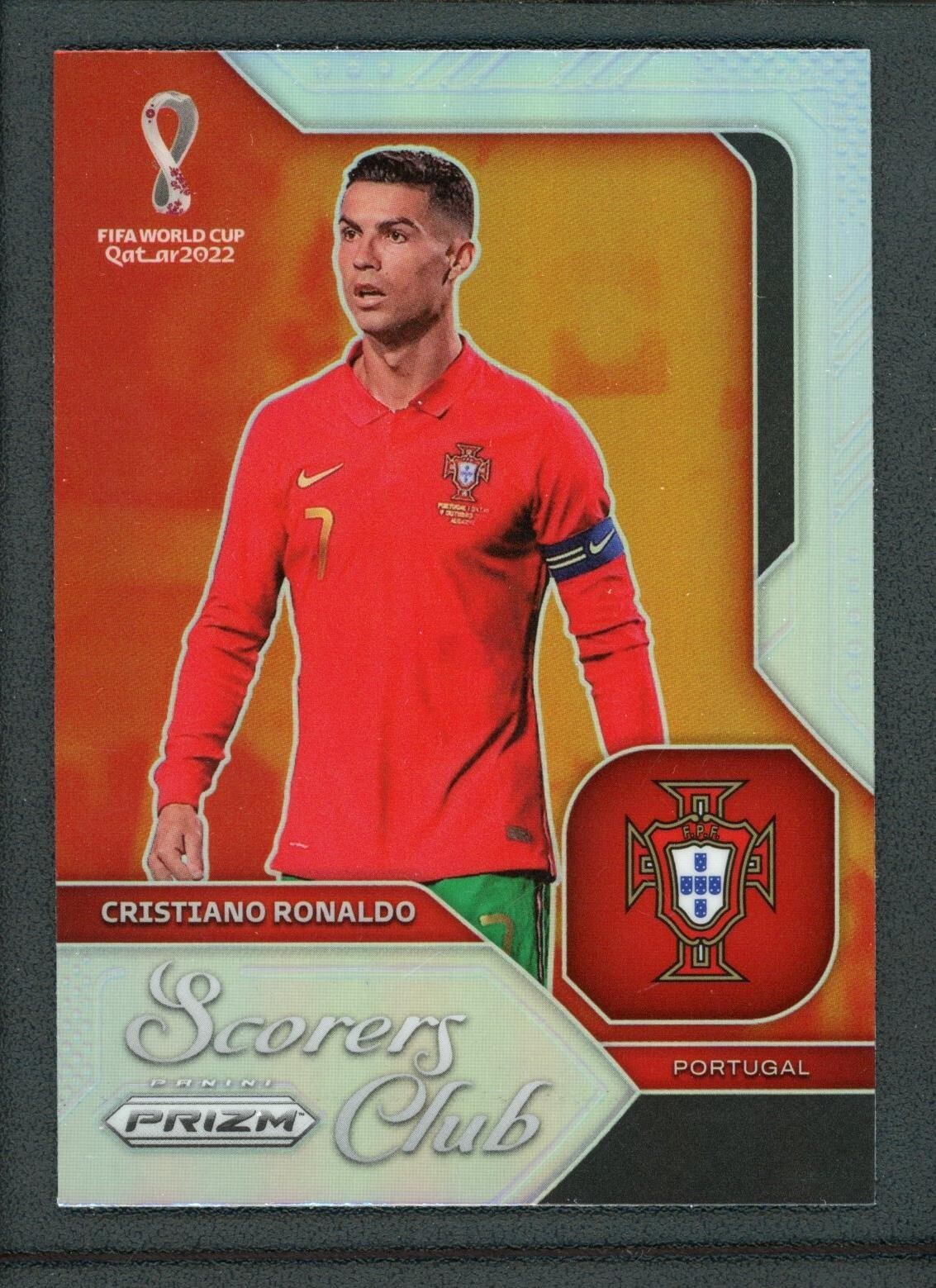 2022 CRISTIANO RONALDO PANINI PRIZM FIFA WORLD CUP QATAR