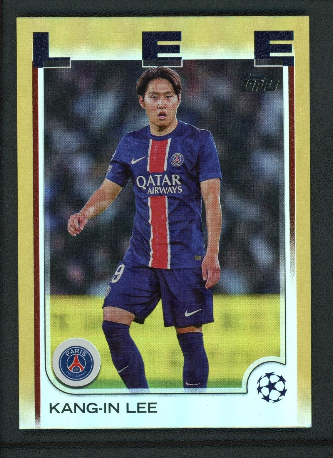 2025 KANG IN LEE 30/50 TOPPS UEFA CHAMPIONS LEAGUE GOLD
