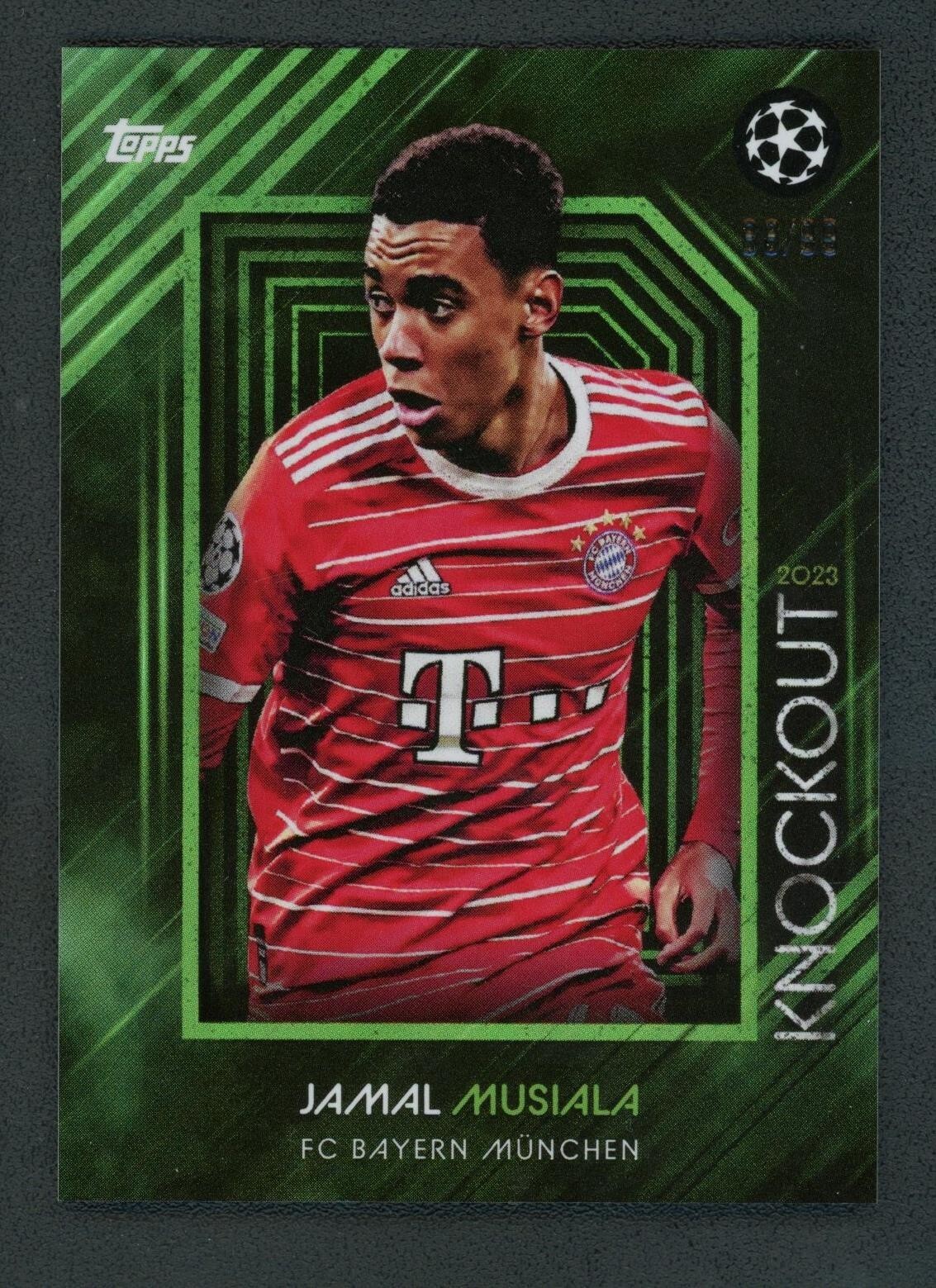 RC Topps Finest Jamal Musiala 99枚限定 カード 2023 JAMAL MUSIALA 88/99 TOPPS KNOCKOUT UEFA CHAMPIONS