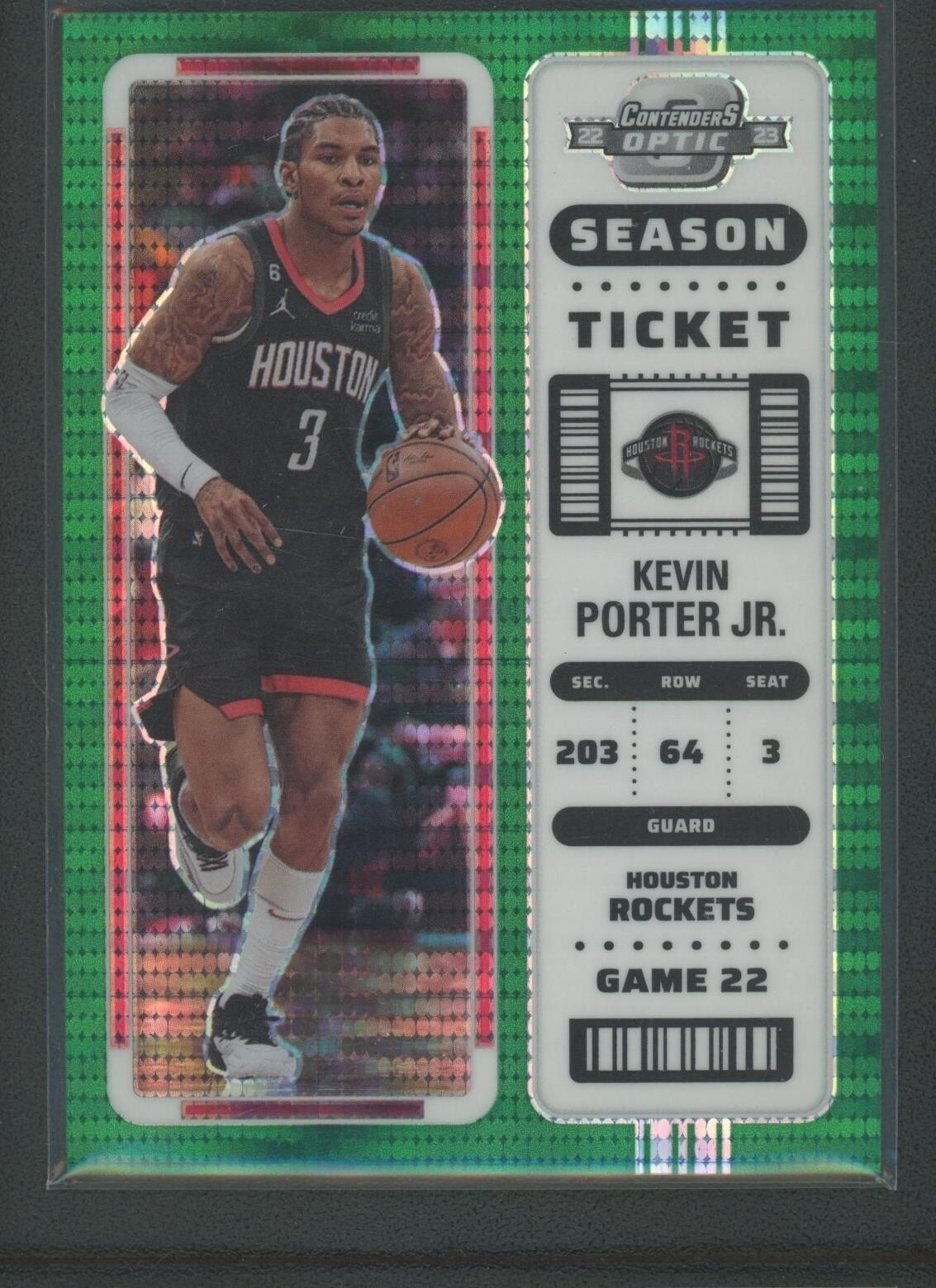 PANINI NBAカード CONTENDERS OPTIC PRIZM KEVIN PORTER JR. CLEVELAND CAVALIERS 135/149 #127 送料無料 中古 IT1 2022-23 Kevin Porter Jr 19/25 Panini Contenders Optic Green