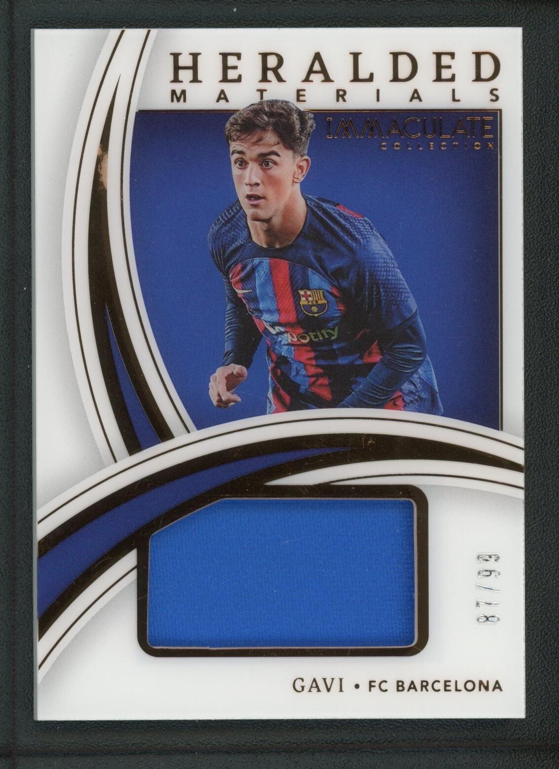 2022-23 GAVI 87/99 JERSEY PANINI IMMACULATE COLLECTION