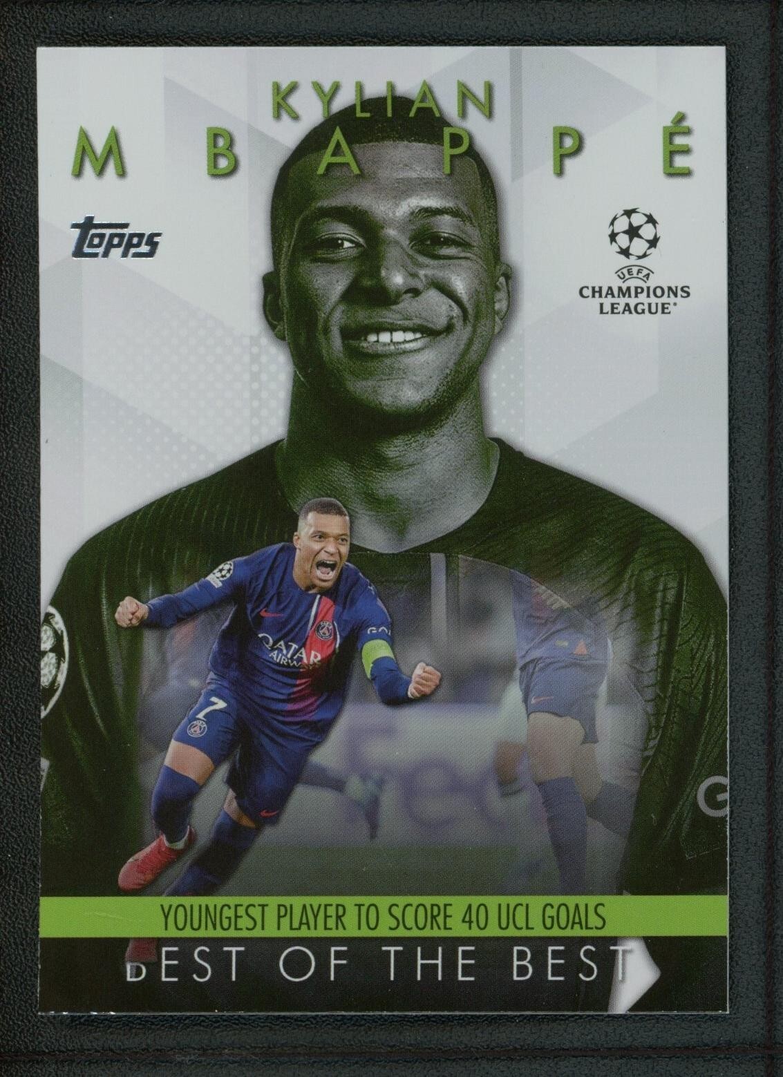 2024 KYLIAN MBAPPE TOPPS UEFA CHAMPIONS LEAGUE BEST OF THE