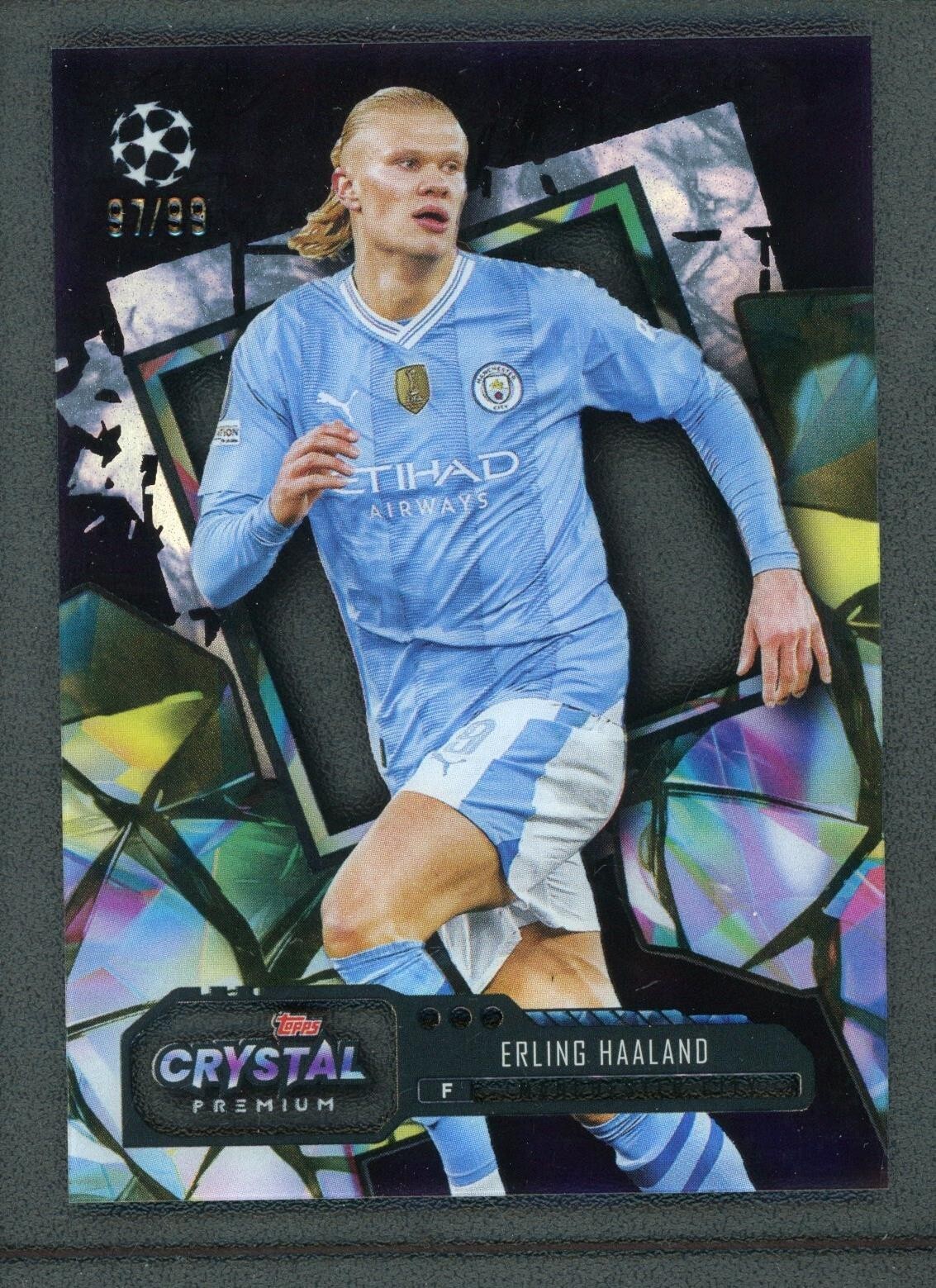 2024 ERLING HAALAND 97/99 TOPPS CRYSTAL PREMIUM UEFA