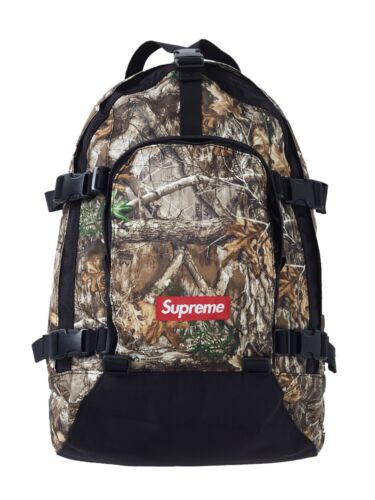 Supreme FW19 Backpack Real Tree Camouflage Camo Box Logo Supreme FW19 Backpack Real Tree Camouflage Camo Box Logo