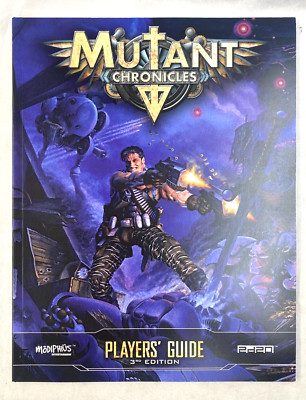 Mutant Chronicles 3e Players Guide Roleplaying RPG Book Paperback Modiphius EX