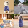 Idepet Fleece Dog Sweater 2 Pack, Winter Dog Clothes Turtleneck Dog Sweatshirt Pet Clothing Stretchy Small Dog Coat with Leash Ring Cat Apparel with Pocket (Grey+Navy, X-Large)