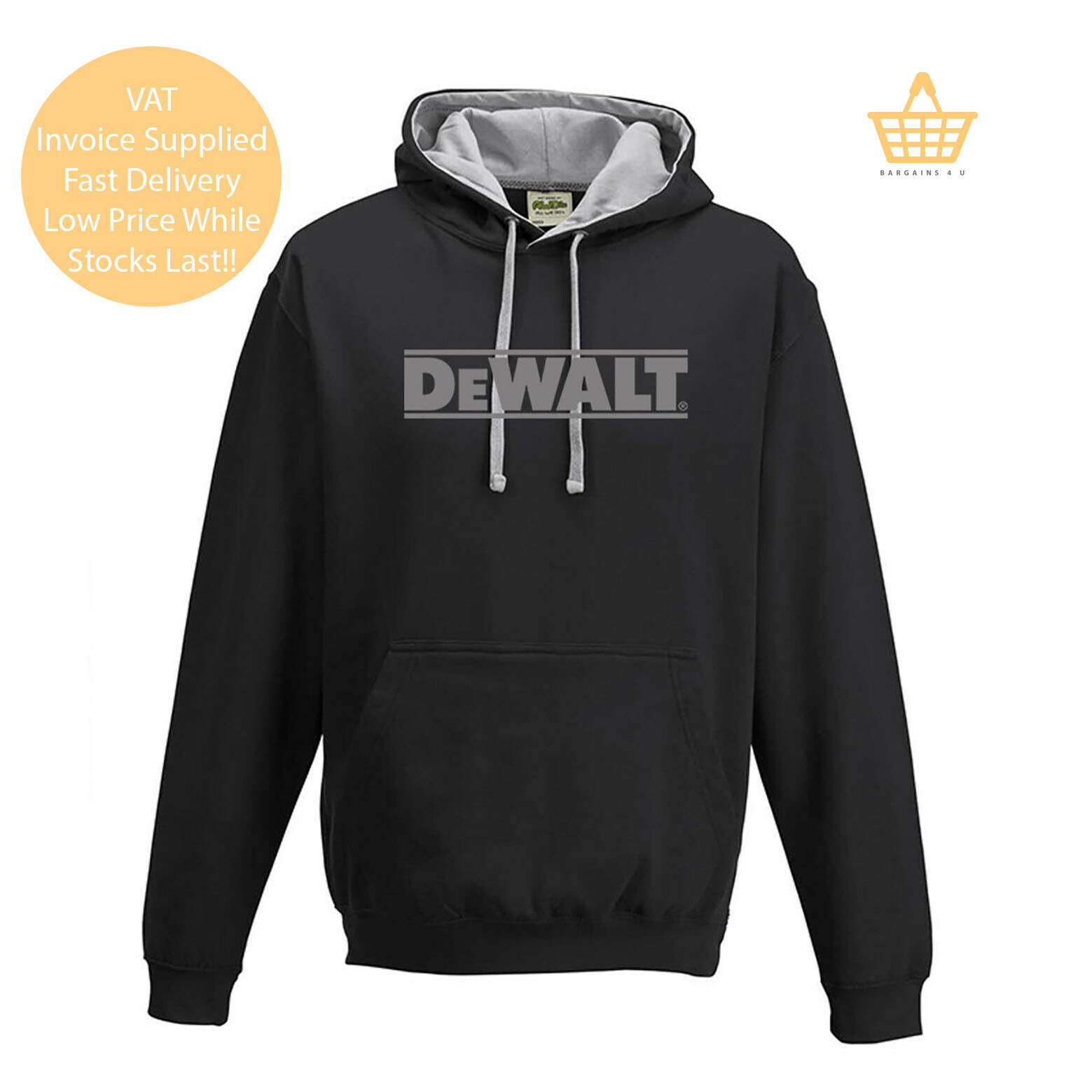 dewalt hoodie black
