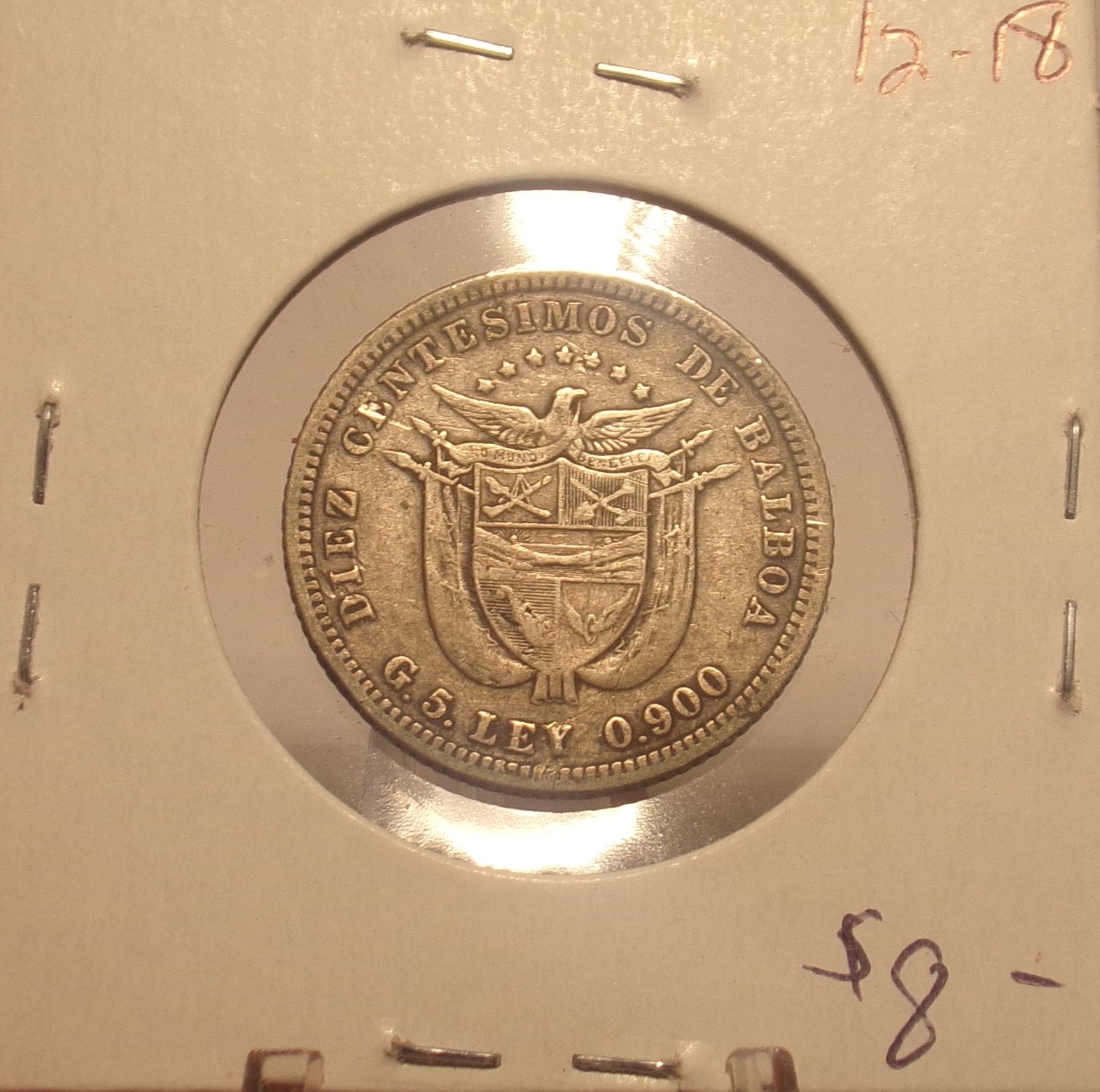 1904 Panama 10 Centesimos Fine... Priced To Sell ....Lot 2150