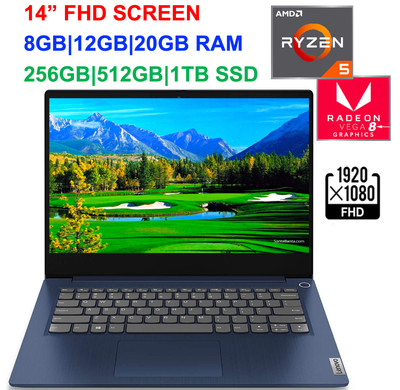 2020 Lenovo IdeaPad 3 14'' FHD Laptop Ryzen 5 3500U,to 3.7 GHz, 20GB RAM &1TB SSD