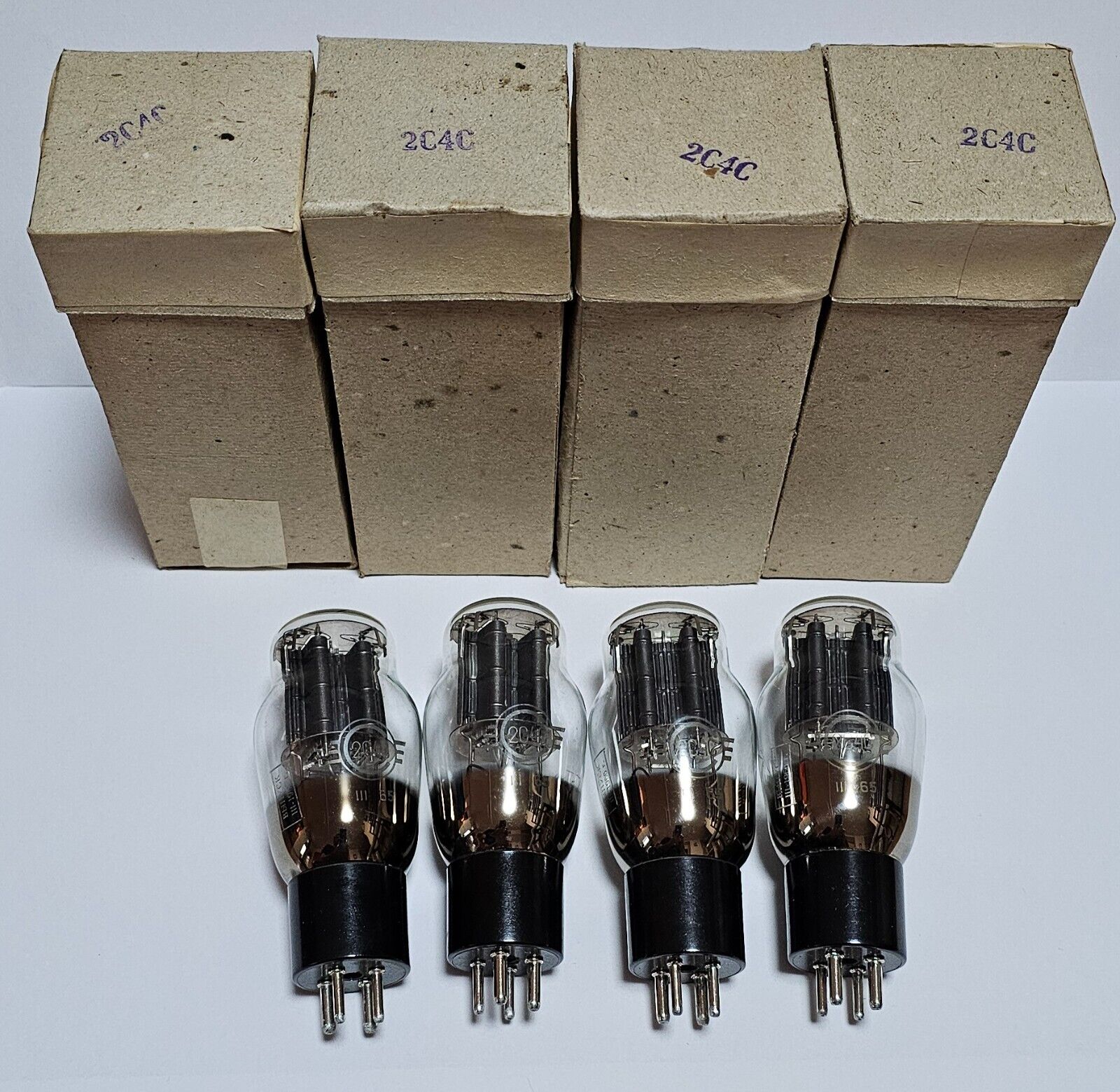 2c4c Svetlana tubes 60's NOS OTK Matched quad 2s4s 2a3 ~ad1 2c4c Svetlana tubes 60's NOS OTK Matched quad 2s4s 2a3 ~ad1