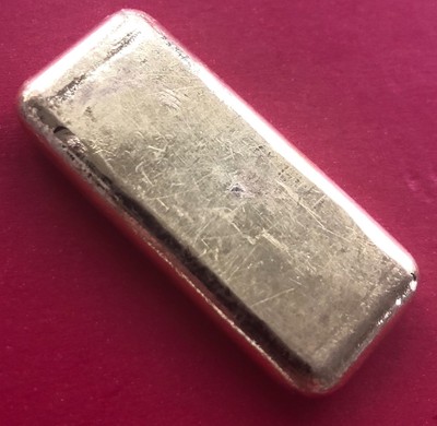 Vintage 2 oz Engelhard Gold Poured bar .999 2 oz Fine Gold -Early Style - Pretty