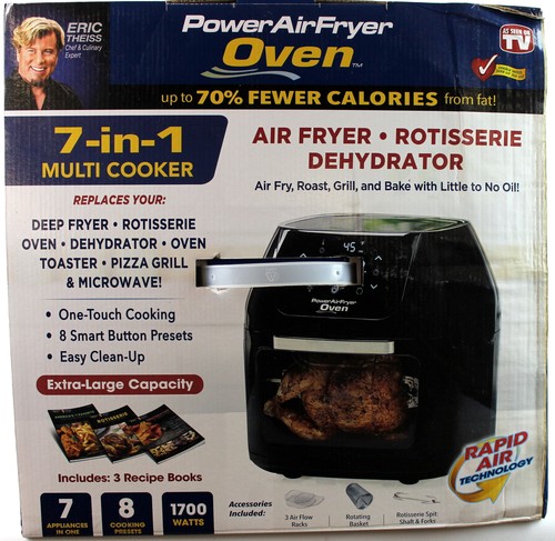 Power Air Fryer Oven Extra Large Capacity 1700 Watts-N.O.