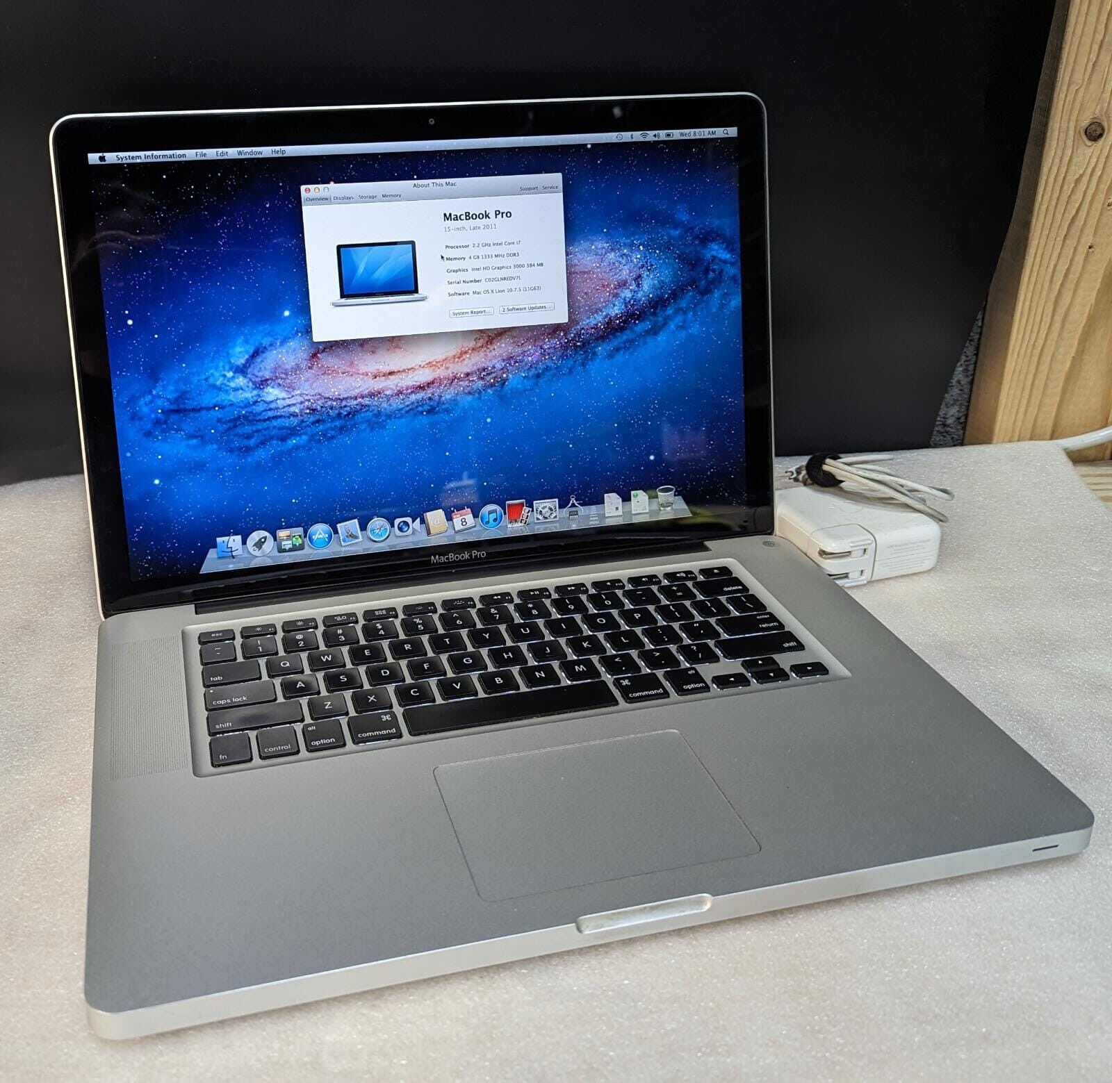 MacBook Pro (15-inch Late 2011) 2.2 GHz Intel Core i7 - 4GB MacBook Pro (15-inch Late 2011) 2.2 GHz Intel Core i7 - 4GB