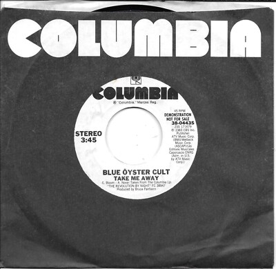BLUE OYSTER CULT  Take Me Away  promo 45