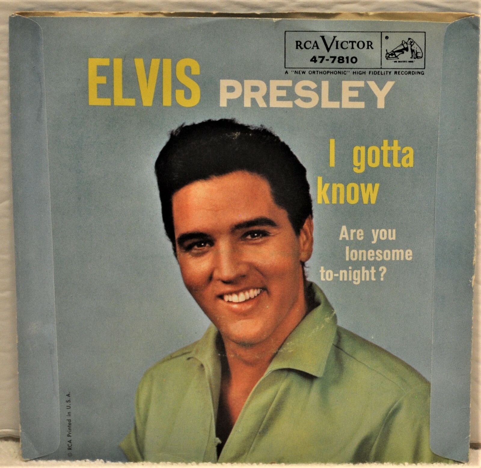 elvis presley I NEED YOU SO レコード Elvis Presley – I Need You So – Vinyl (Blue Labels, 7