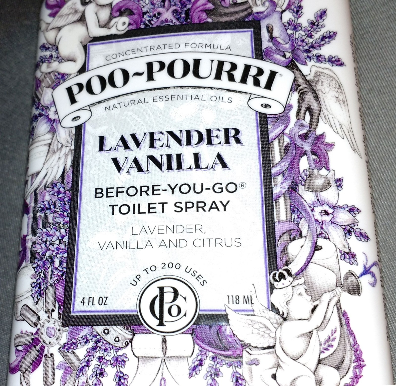 POO POURRI Before You Go Toilet Spray 4 oz LAVENDER VANILLA & 2 oz POTTY ON SET