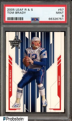 2005 Leaf R & S #57 Tom Brady New England Patriots PSA 9 MINT