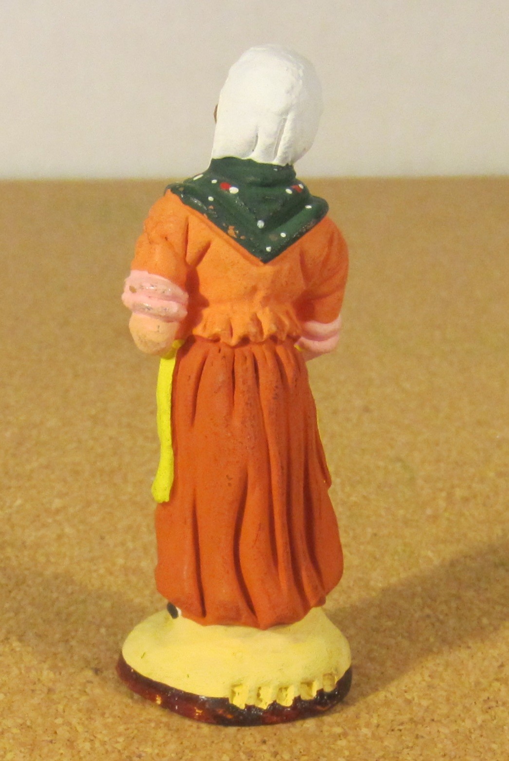 J. Flore French Nativity santon #2 woman holding a baby