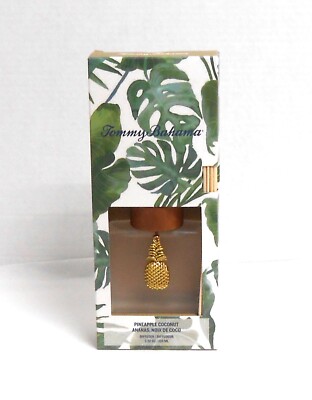 Tommy Bahama Pineapple Coconut Reed Diffuser Set 3.52 Oil, 12 Reeds, Bottle