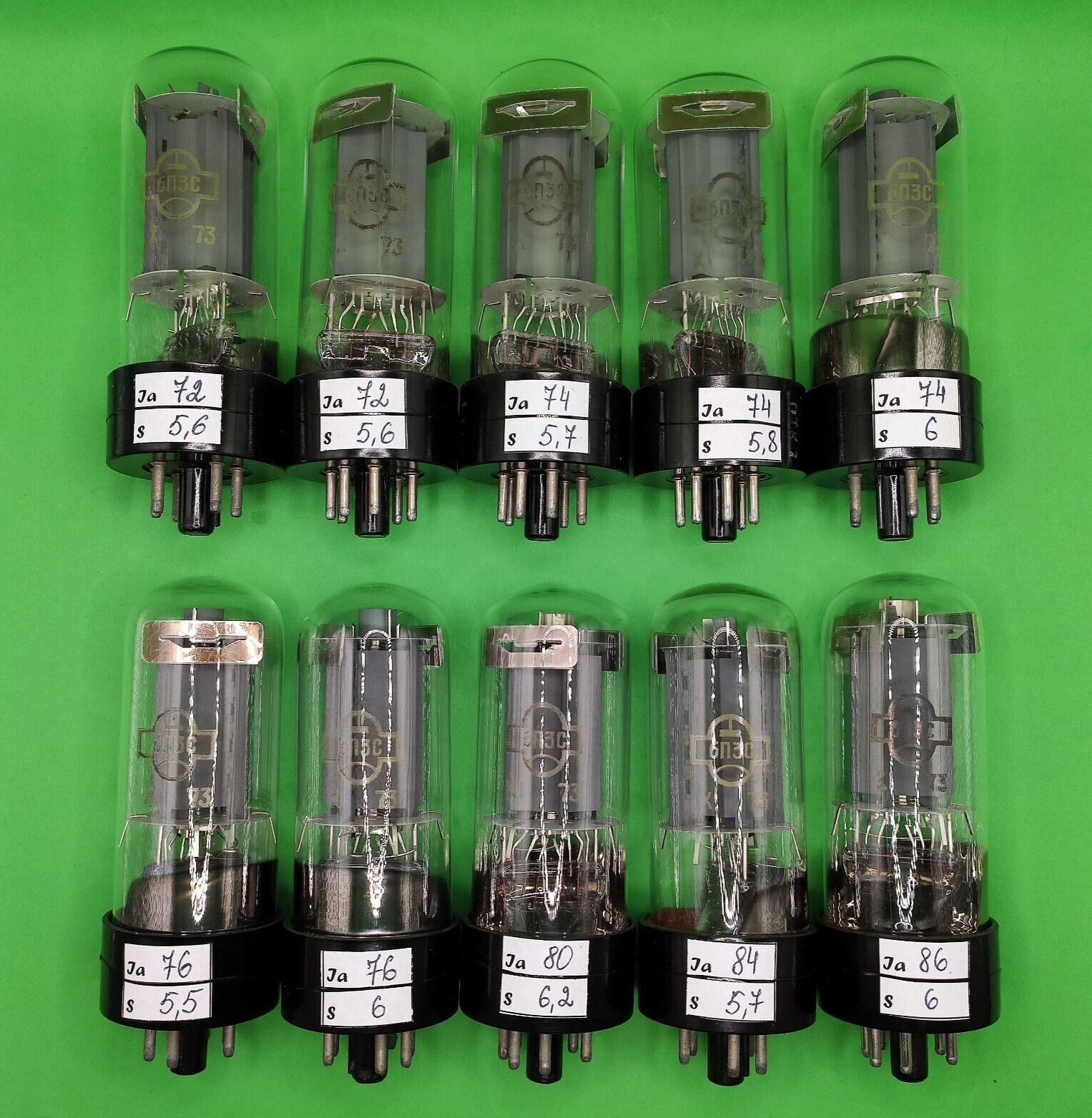 6P3S 10pcs NEW NOS REFLECTOR TESTED ONE BATCH SAME 1973'S