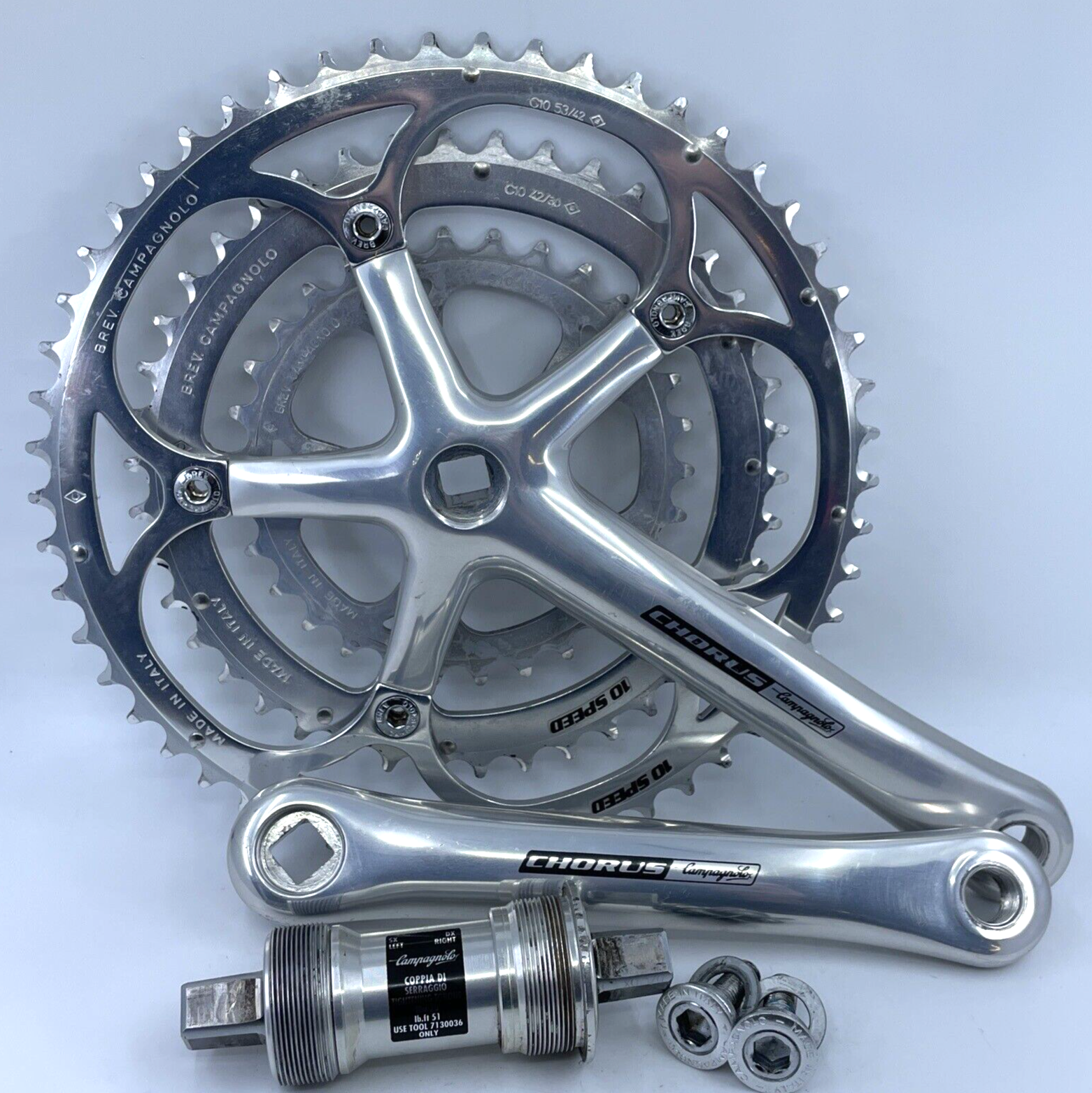 Campagnolo Triple Crankset | Campagnolo Veloce Triple Crankset Campagnolo Triple Crankset | Campagnolo Veloce Triple Crankset