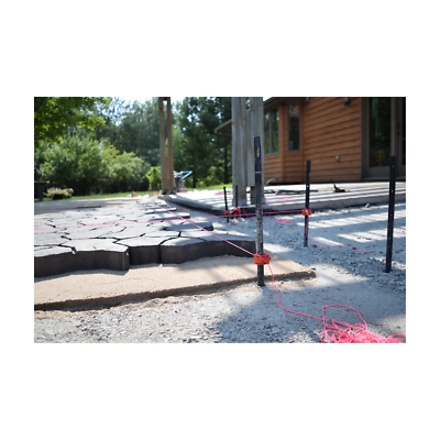 SRW Products Concrete Forming Round Steel Stakes With Holes 3/4" Nominal X 24" 1