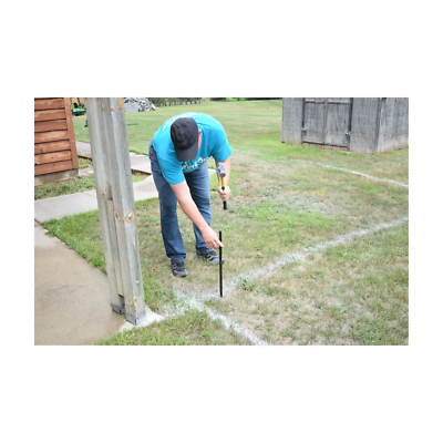 SRW Products Concrete Forming Round Steel Stakes With Holes 3/4" Nominal X 24" 1