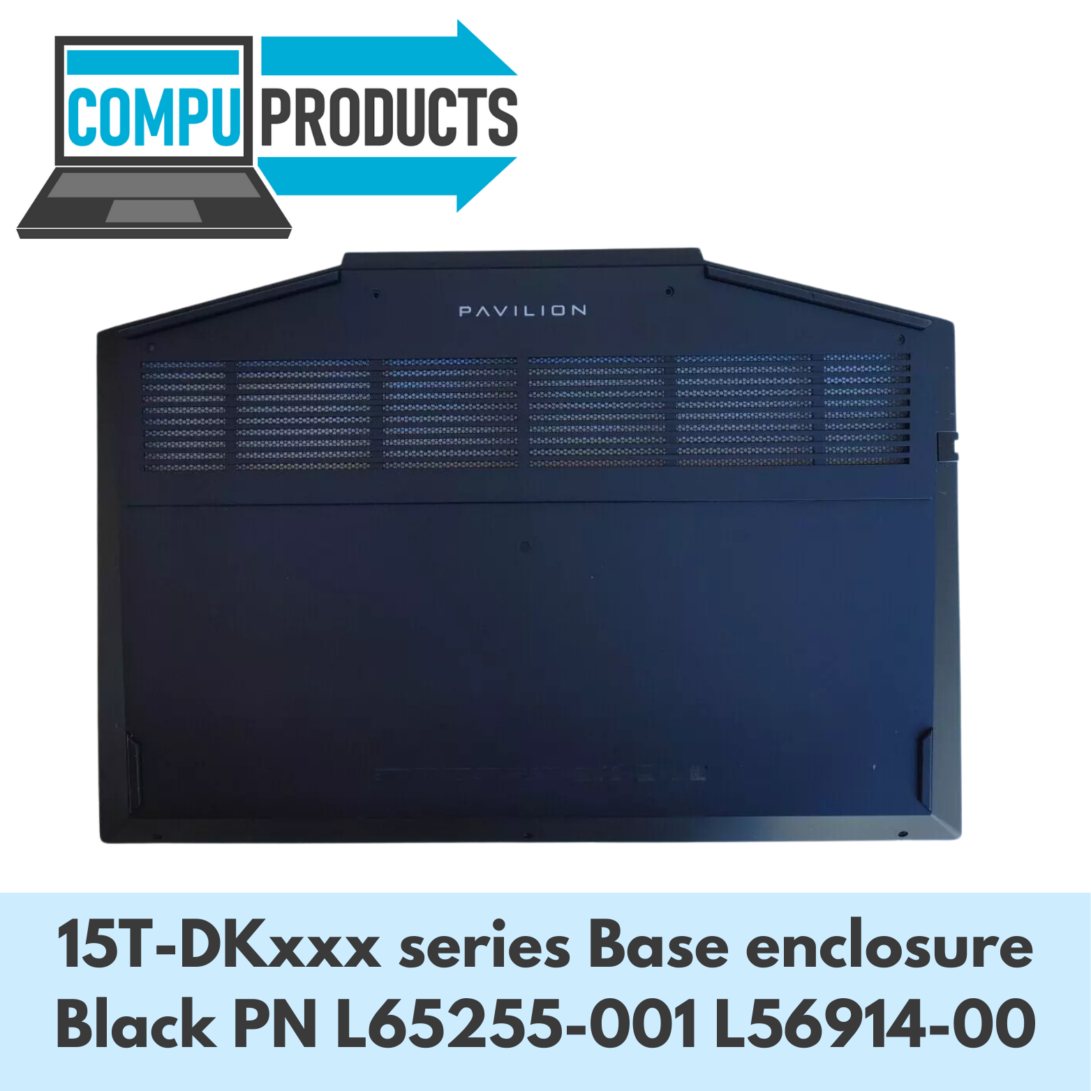 HP Pavilion Gaming 15T-DKxxx series Base enclosure Black PN L65255
