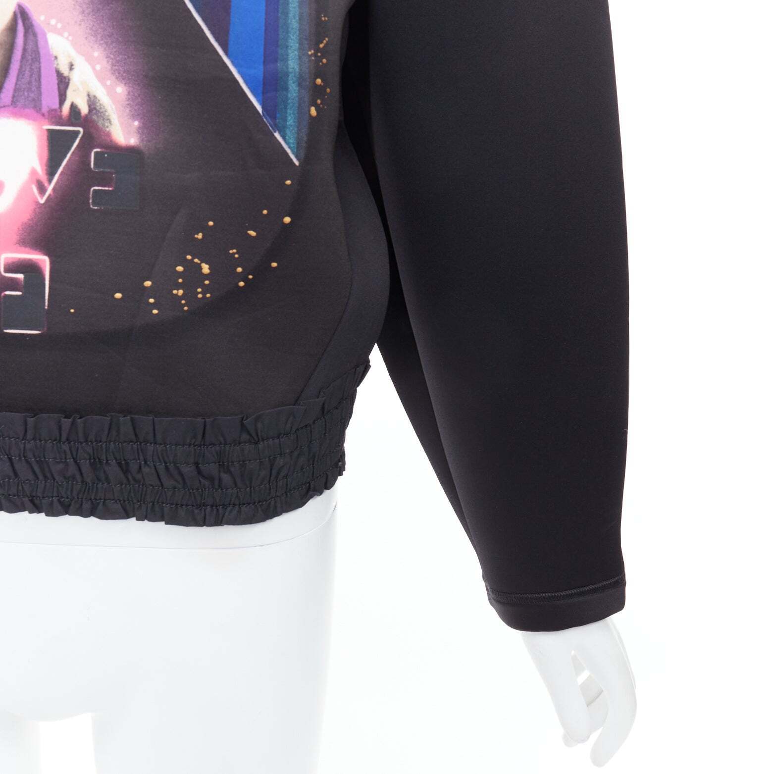 BALENCIAGA 2012 Runway Egyptofunk black sci-fi ruffle boxy BALENCIAGA 2012 Runway Egyptofunk black sci-fi ruffle boxy