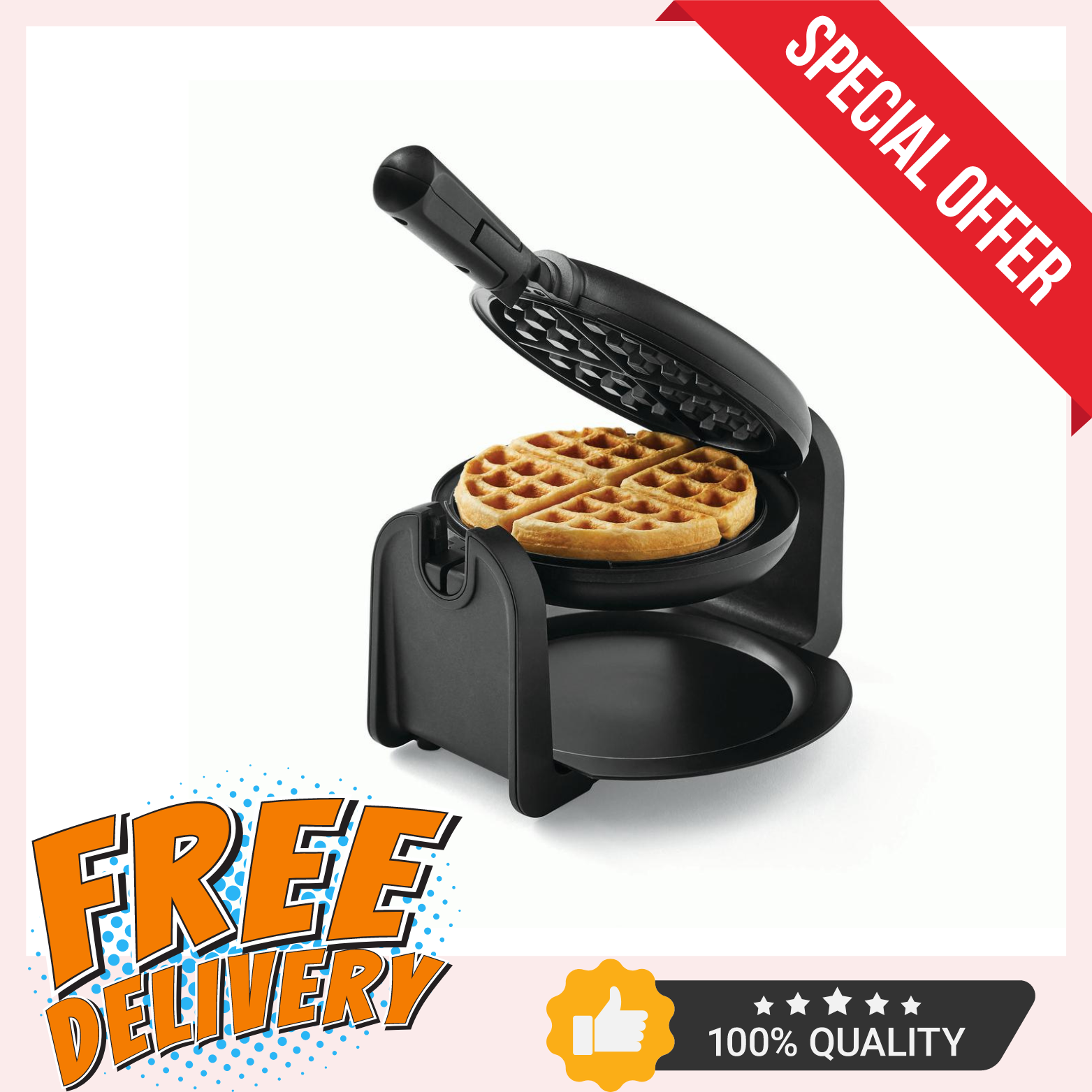 Drip Tray Waffle Maker