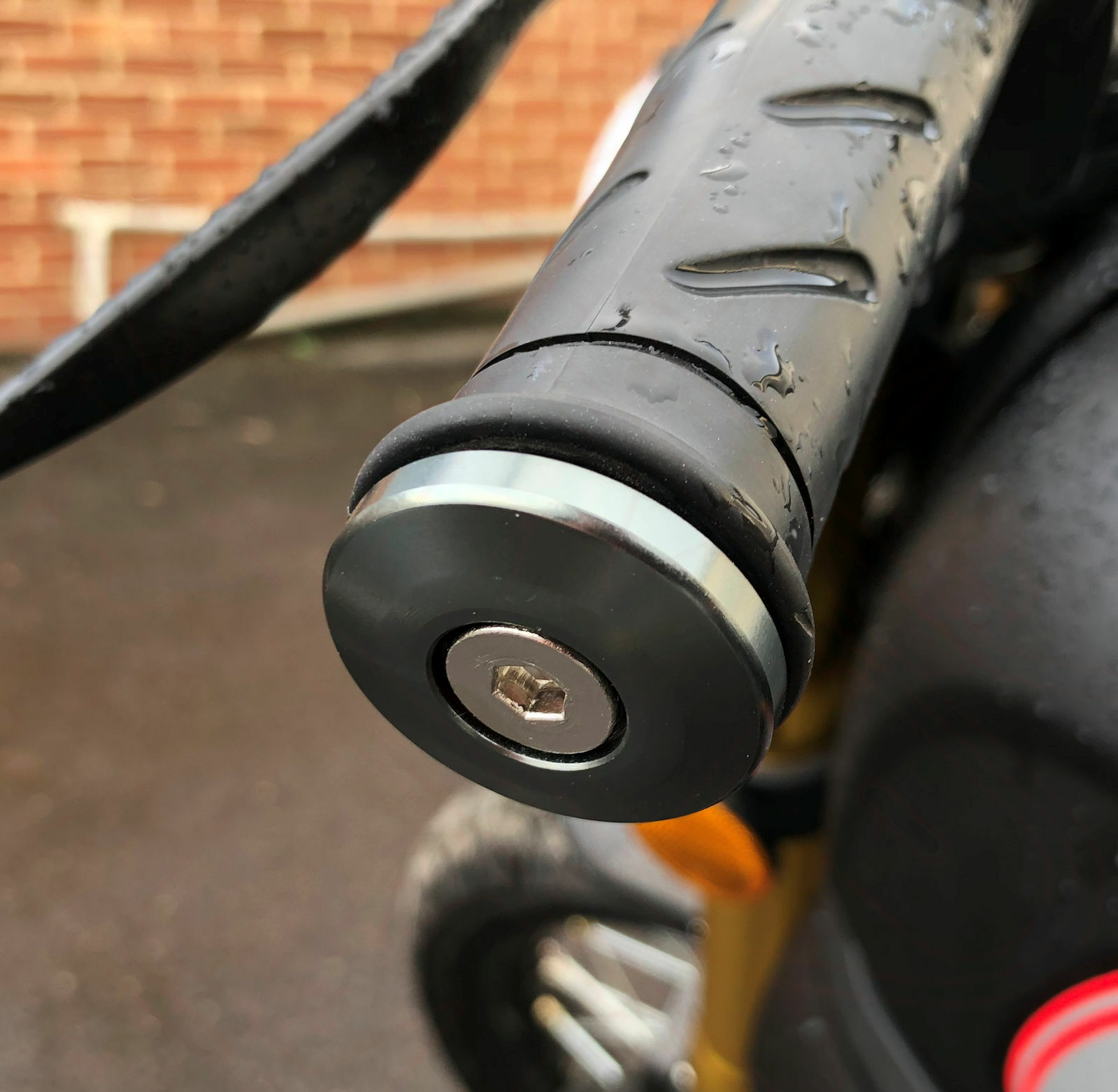 Motorcycle Bike Handlebar Bar End Weights Universal Scooter Grey Alloy