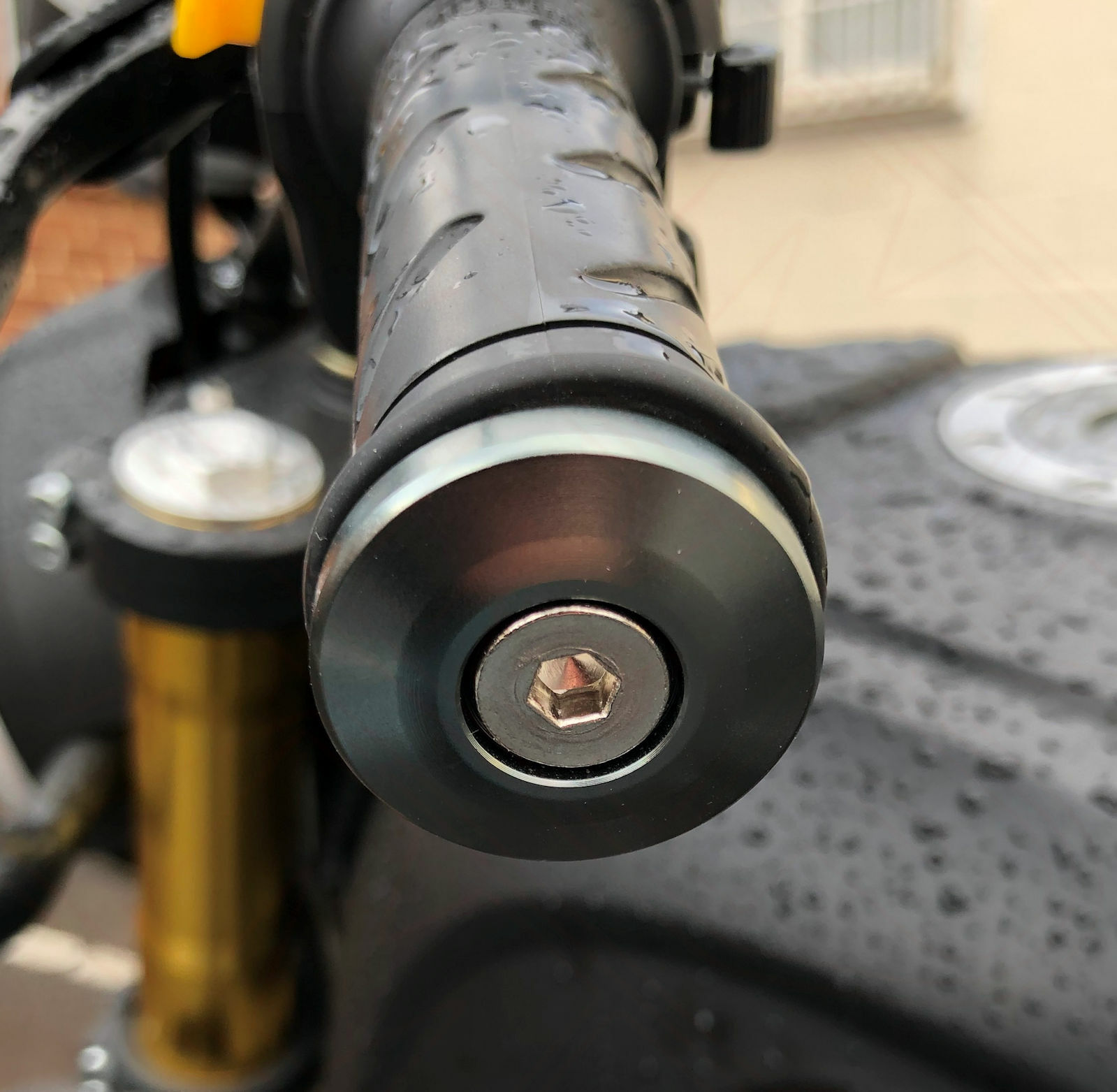 Motorcycle Bike Handlebar Bar End Weights Universal Scooter Grey Alloy