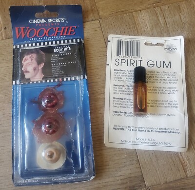 Woochie Body Hits- Bloody Bullet Wound Prosthetic Latex - Halloween + Spirit Gum