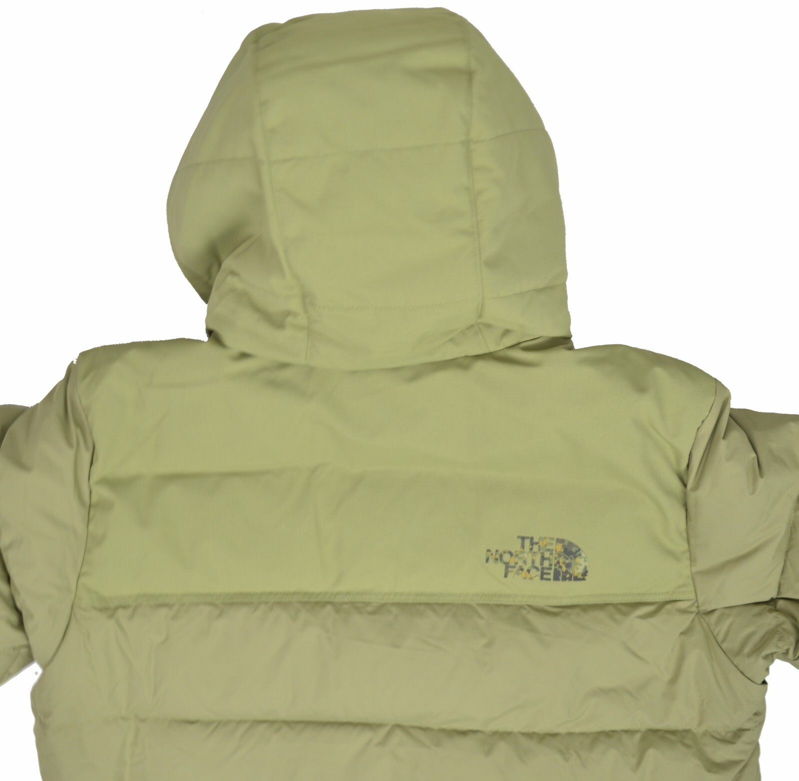 the north face 1996 nuptse jacket new taupe green macrofleck print