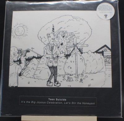 Teen Suicide - IT'S THE BIG JOYOUS CELEBRATION RARE Vinyl LP Gold/Pink/Purple