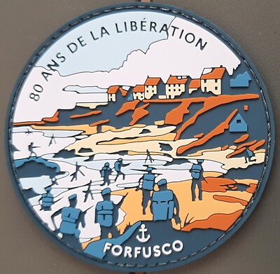Commando Marine 80 ANS D-DAY FORFUSCO  Patch PVC ORIGINAL