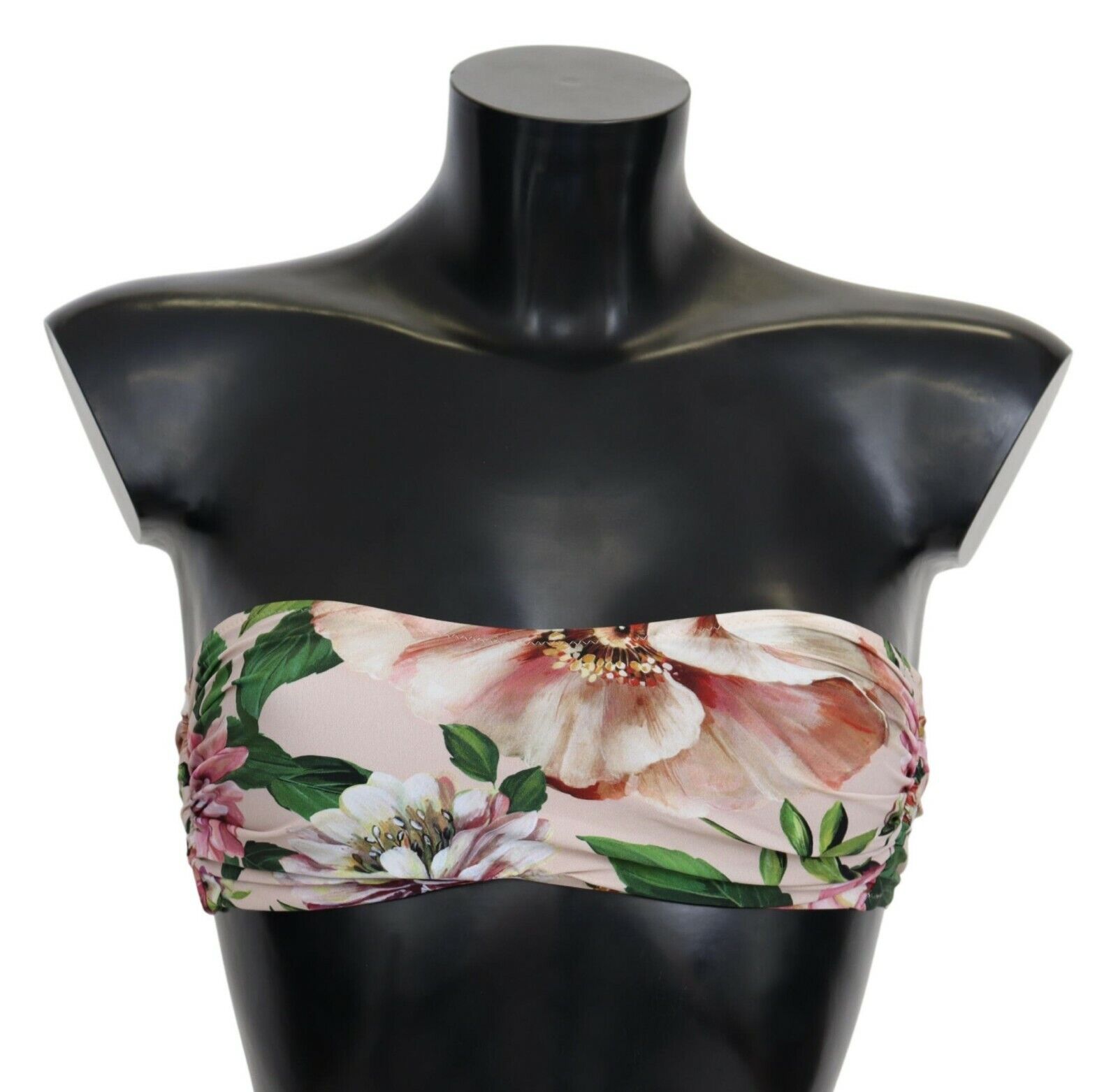 

DOLCE - GABBANA Верх бикини Розовый цветочный принт Купальник Пляжная одежда IT2 /  350 долларов США