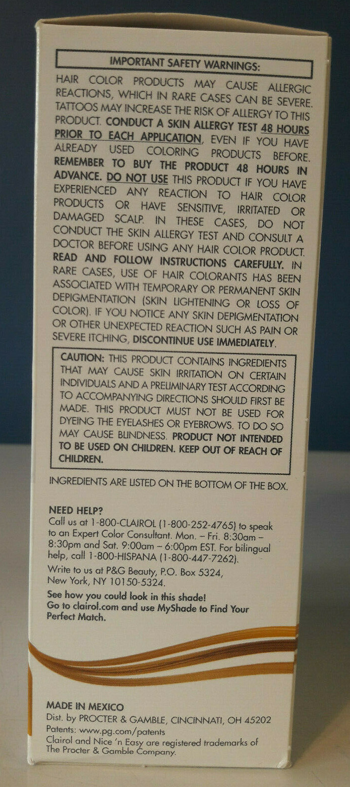 Lot of (4) CLAIROL Nice'n Easy #8 Medium Blonde Permanent Hair Color / Free Ship