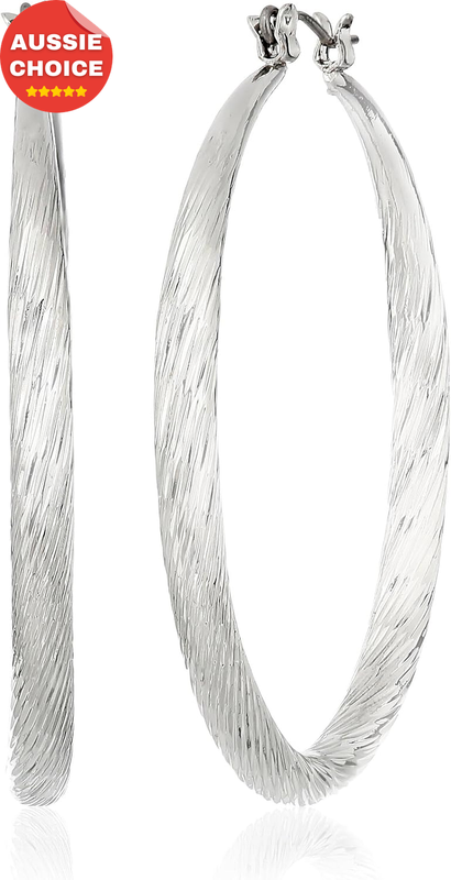 Twist Hoop Earrings Fashion Jewelry Lightweight Bold Statement Style 3 Inch