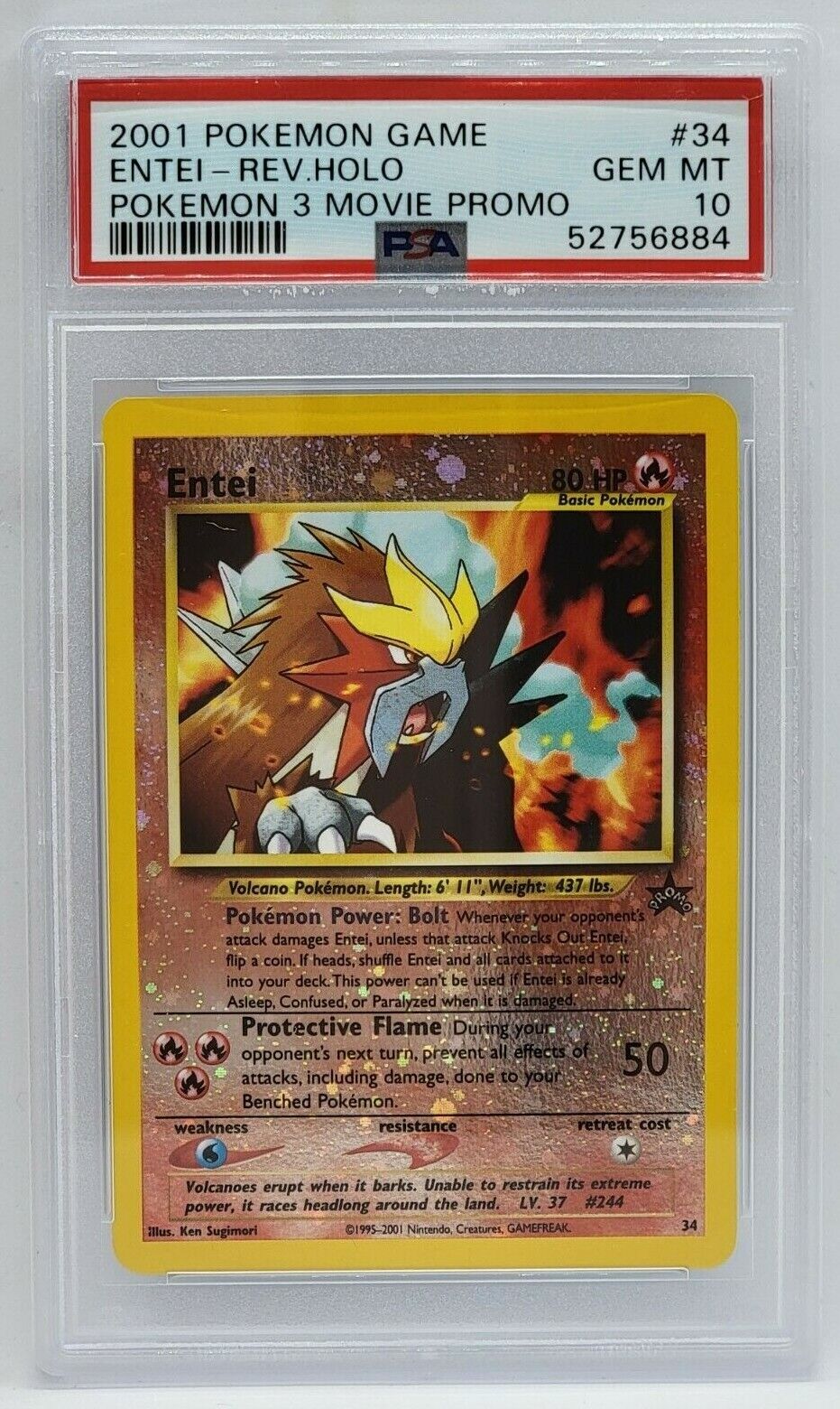 2001 Pokemon Game Pokemon 3 Movie Promo - PSA GEM MINT 10 2001 Pokemon Game Pokemon 3 Movie Promo - PSA GEM MINT 10