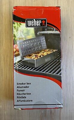 WEBER 7576 UNIVERSAL STAINLESS STEEL SMOKER BOX FOR GAS/CHARCOAL GRILL BRAND NEW